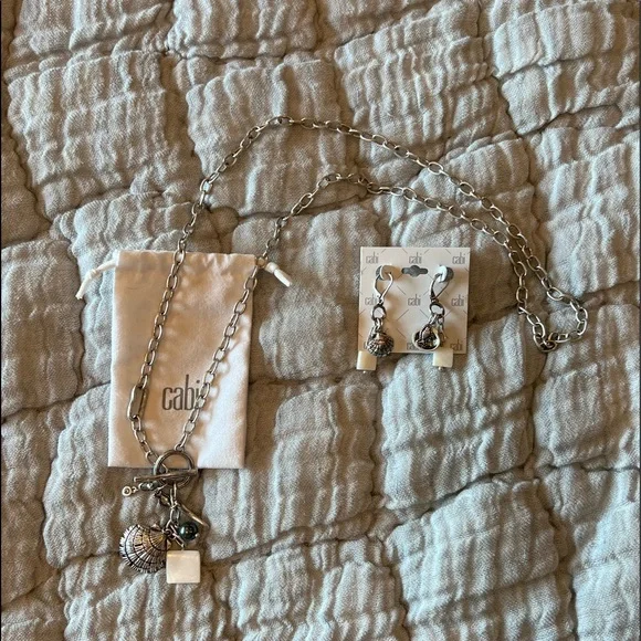 New cabi Harbor Earrings & Necklace set…beach summer fun! - Picture 2 of 5